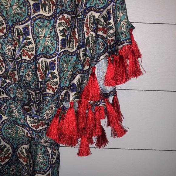 Anthropologie Sachin and Babi Tasseled Dress F - Picture 5 of 7